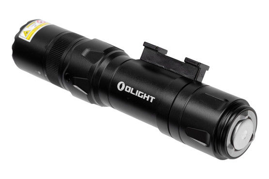 Olight Odin GL Mini 1000 Lumen Compact Rail Mount Flashlight with Green Laser has a magnetic charging port.
